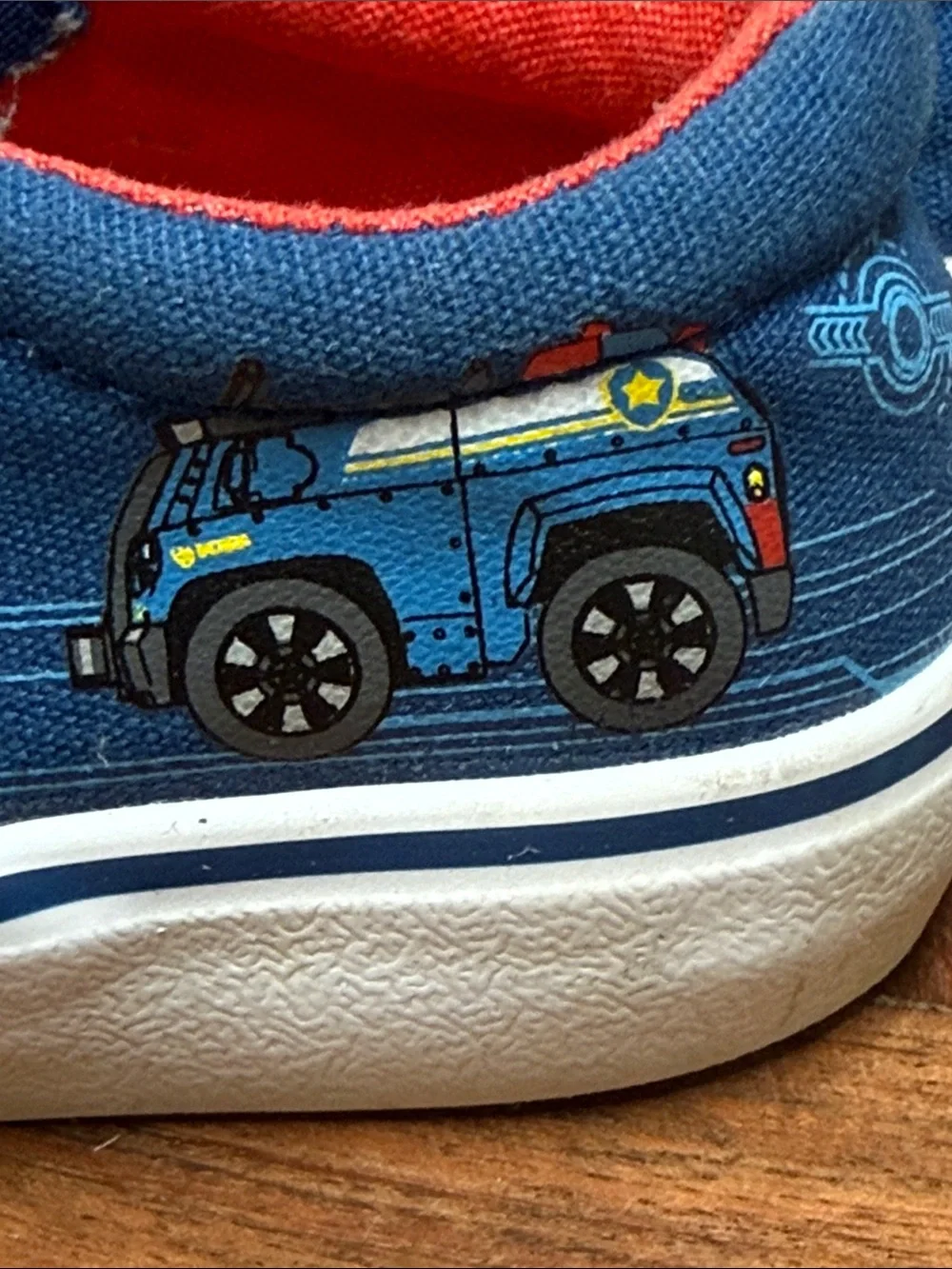 Paw Patrol Kids Slip-On Sneakers in Blue, Brown, Red & Yellow‎